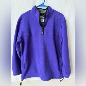Alpine Tek Purple Fleece Quarter Zip Pullover Size Medium